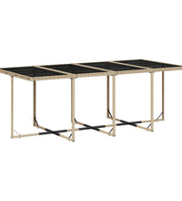 13-tlg. Garten-Essgruppe mit Kissen Beigemischung Poly Rattan