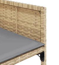 17-tlg. Garten-Essgruppe mit Kissen Beigemischung Poly Rattan