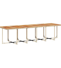 17-tlg. Garten-Essgruppe mit Kissen Beige Poly Rattan