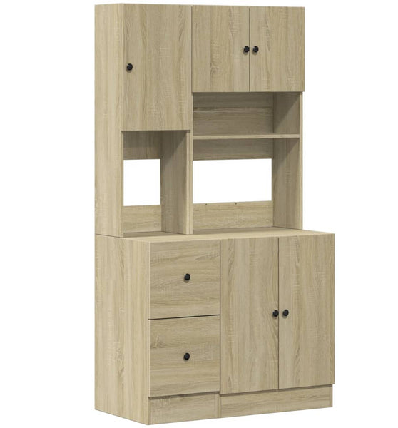 Küchenschrank Sonoma-Eiche 95x50x180 cm Holzwerkstoff