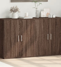 Sideboards 2 Stk. Braun Eichen-Optik 60x31x70 cm Holzwerkstoff