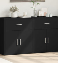 Sideboards 2 Stk. Schwarz 60x31x70 cm Holzwerkstoff