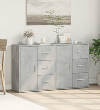 Sideboards 2 Stk. Betongrau 60x31x70 cm Holzwerkstoff