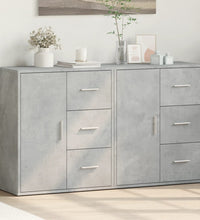 Sideboards 2 Stk. Betongrau 60x31x70 cm Holzwerkstoff