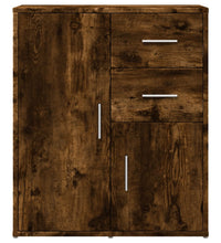 Sideboards 2 Stk. Räuchereiche 60x31x70 cm Holzwerkstoff