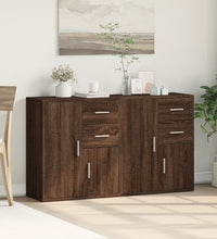 Sideboards 2 Stk. Braun Eichen-Optik 60x31x70 cm Holzwerkstoff