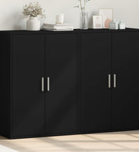Sideboards 2 Stk. Schwarz 60x31x84 cm Holzwerkstoff