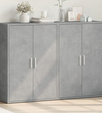 Sideboards 2 Stk. Betongrau 60x31x84 cm Holzwerkstoff