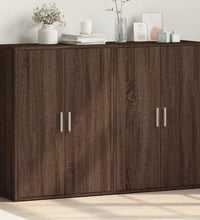 Sideboards 2 Stk. Braun Eichen-Optik 60x31x84 cm Holzwerkstoff