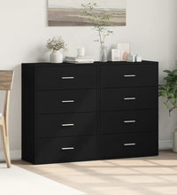 Sideboards 2 Stk. Schwarz 60x31x84 cm Holzwerkstoff