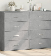 Sideboards 2 Stk. Betongrau 60x31x84 cm Holzwerkstoff