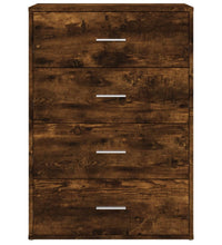 Sideboards 2 Stk. Räuchereiche 60x31x84 cm Holzwerkstoff