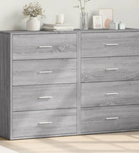 Sideboards 2 Stk. Grau Sonoma 60x31x84 cm Holzwerkstoff