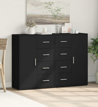 Sideboards 2 Stk. Schwarz 60x31x84 cm Holzwerkstoff