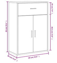 Sideboards 2 Stk. Schwarz 60x30x84 cm Holzwerkstoff