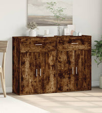 Sideboards 2 Stk. Räuchereiche 60x30x84 cm Holzwerkstoff