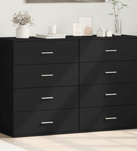 Sideboards 2 Stk. Schwarz 60x39x80 cm Holzwerkstoff