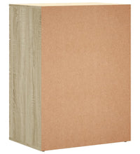 Sideboards 2 Stk. Sonoma-Eiche 60x39x80 cm Holzwerkstoff
