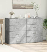 Sideboards 2 Stk. Betongrau 60x39x80 cm Holzwerkstoff