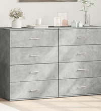 Sideboards 2 Stk. Betongrau 60x39x80 cm Holzwerkstoff