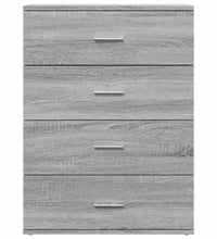 Sideboards 2 Stk. Grau Sonoma 60x39x80 cm Holzwerkstoff