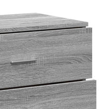 Sideboards 2 Stk. Grau Sonoma 60x39x80 cm Holzwerkstoff