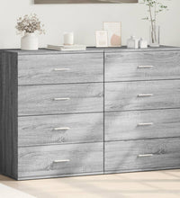 Sideboards 2 Stk. Grau Sonoma 60x39x80 cm Holzwerkstoff