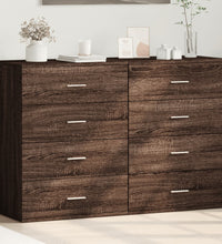 Sideboards 2 Stk. Braun Eichen-Optik 60x39x80 cm Holzwerkstoff