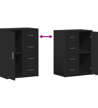 Sideboards 2 Stk. Schwarz 59x39x80 cm Holzwerkstoff