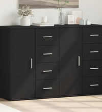 Sideboards 2 Stk. Schwarz 59x39x80 cm Holzwerkstoff