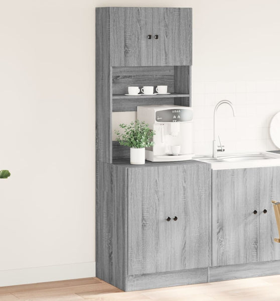 Küchenschrank Grau Sonoma 60x50x180 cm Holzwerkstoff