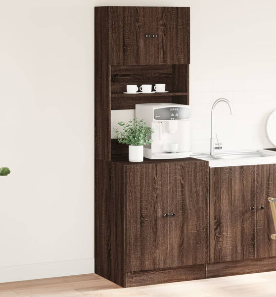 Küchenschrank Braun Eichen-Optik 60x50x180 cm Holzwerkstoff