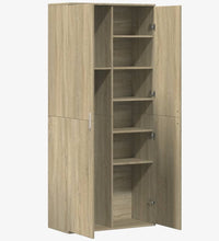 Highboard Sonoma-Eiche 80x35x180 cm Holzwerkstoff