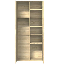 Highboard Sonoma-Eiche 80x35x180 cm Holzwerkstoff