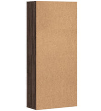 Highboard Braun Eichen-Optik 80x35x180 cm Holzwerkstoff