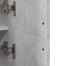 Highboard Betongrau 70x35x180 cm Holzwerkstoff