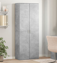 Highboard Betongrau 70x35x180 cm Holzwerkstoff