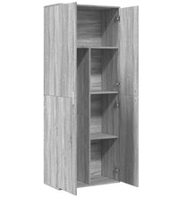 Highboard Grau Sonoma 70x35x180 cm Holzwerkstoff