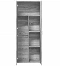 Highboard Grau Sonoma 70x35x180 cm Holzwerkstoff