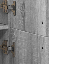 Highboard Grau Sonoma 70x35x180 cm Holzwerkstoff