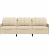 3-Sitzer-Sofa Creme 210 cm Stoff