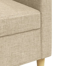 3-Sitzer-Sofa Creme 210 cm Stoff