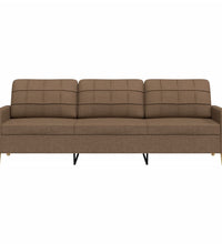3-Sitzer-Sofa Braun 210 cm Stoff