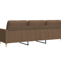 3-Sitzer-Sofa Braun 210 cm Stoff