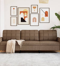 3-Sitzer-Sofa Braun 210 cm Stoff
