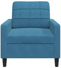 Sessel Blau 60 cm Samt