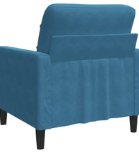 Sessel Blau 60 cm Samt
