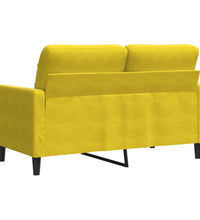 2-Sitzer-Sofa Gelb 120 cm Samt