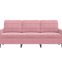 3-Sitzer-Sofa Rosa 180 cm Samt