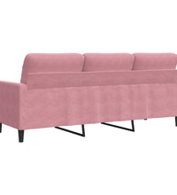 3-Sitzer-Sofa Rosa 180 cm Samt